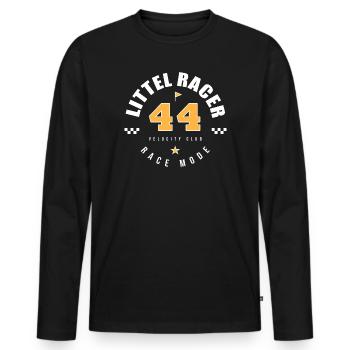 Little Racer 44 Racing Club – Race Mode Motorsport - T-shirt manches longues Premium bio Homme - noir - Devant - Nico (187cm)