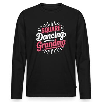 Square Dancing Oma Square Dance Geschenke - Männer Premium Bio Langarmshirt - Schwarz - Vorne - Nico (187cm)