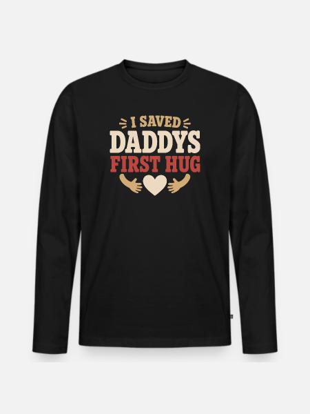 Welcome Home, Dad Military Homecoming - Men's Premium Organic Long Sleeve Shirt - black