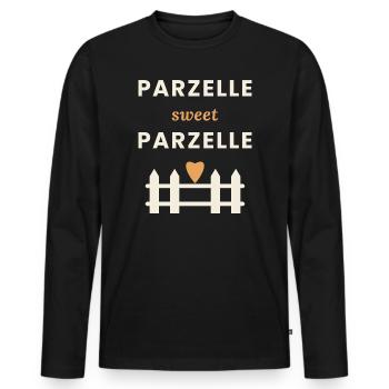 Pitch sweet Plot - Men's Premium Organic Long Sleeve Shirt - black - Front - Nico (187cm)