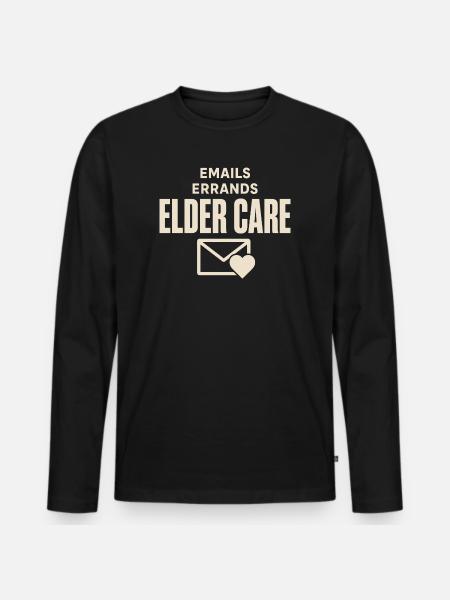 Aidant Familial Travailleur - T-shirt manches longues Premium bio Homme - noir