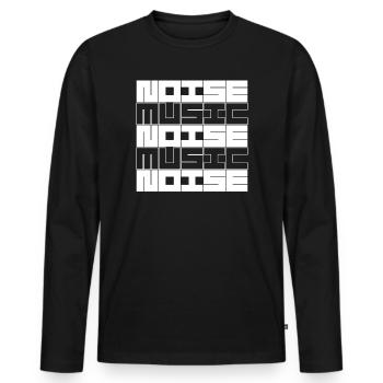 Noise Music - Men's Premium Organic Long Sleeve Shirt - black - Front - Nico (187cm)