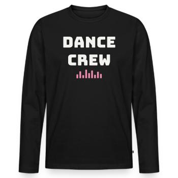 Dance Crew Dance Team Hip Hop Group Street Dance - T-shirt manches longues Premium bio Homme - noir - Devant - Nico (187cm)
