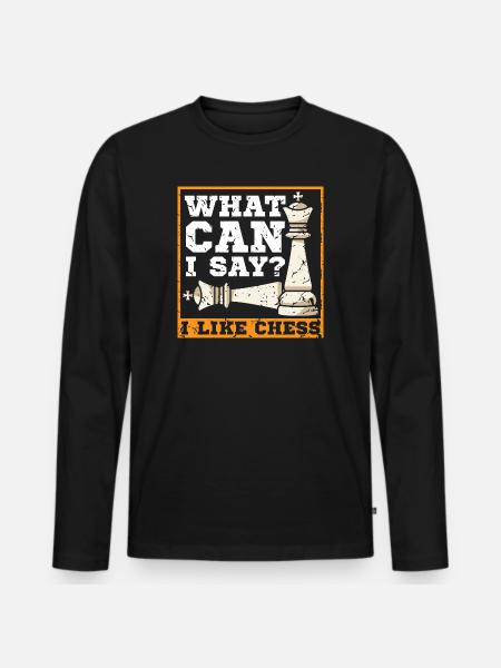 Échiquier des joueurs d’échecs - T-shirt manches longues Premium bio Homme - noir