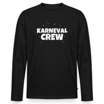 Carnival Crew Carnival Costume Party Group Celebrations - Men's Premium Organic Long Sleeve Shirt - black - Front - Nico (187cm)
