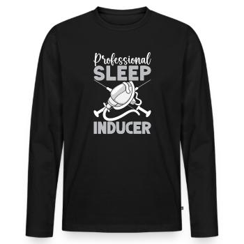 Anesthesiologist Sleep Inducer Anesthesia - Men's Premium Organic Long Sleeve Shirt - black - Front - Nico (187cm)