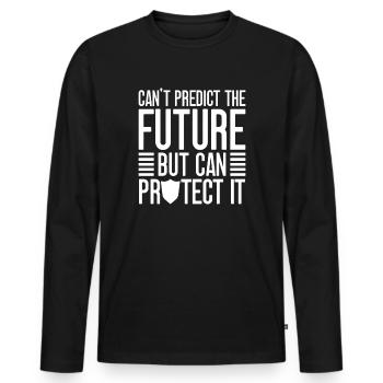 Insurance Agent Costume Can Protect Medicare - Männer Premium Bio Langarmshirt - Schwarz - Vorne - Nico (187cm)