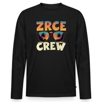 Zrce Party Crew - Men's Premium Organic Long Sleeve Shirt - black - Front - Nico (187cm)