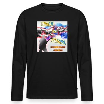 Break the Chains von Mark Noone - Männer Premium Bio Langarmshirt - Schwarz - Vorne - Nico (187cm)