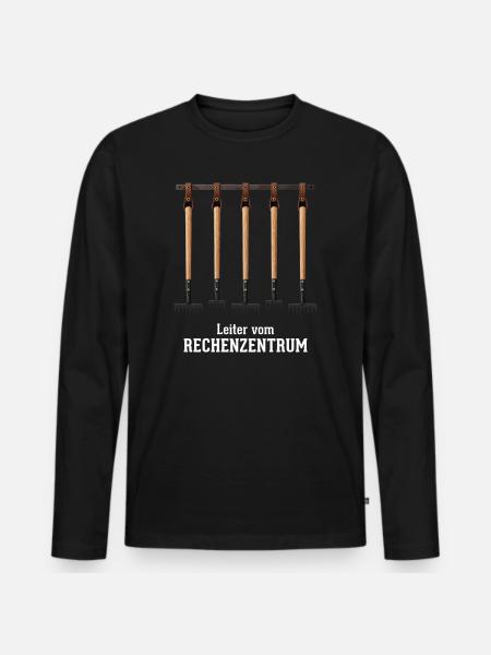 Rechenzentrum Gartenarbeit Landschaftsgärtner - Männer Premium Bio Langarmshirt - Schwarz