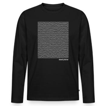 Dead Planet - Men's Premium Organic Long Sleeve Shirt - black - Front - Nico (187cm)