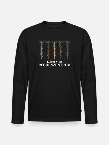 LEITER VOM RECHENZENTRUM - IT-Management - Männer Premium Bio Langarmshirt - Schwarz