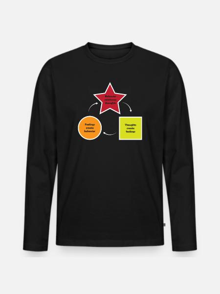 Behavioral Therapy, Behavior Therapy - Men's Premium Organic Long Sleeve Shirt - black