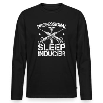 Anesthesiologist Sleep Inducer Specialist - Männer Premium Bio Langarmshirt - Schwarz - Vorne - Nico (187cm)