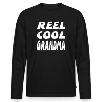 Oma - Männer Premium Bio Langarmshirt - Schwarz - Vorne - Nico (187cm)