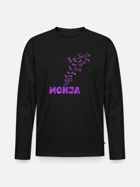 Spass - Männer Premium Bio Langarmshirt - Schwarz