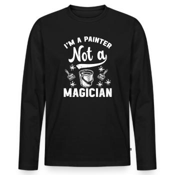 House Painter Hilarious Designs Unique Gifts - Männer Premium Bio Langarmshirt - Schwarz - Vorne - Nico (187cm)