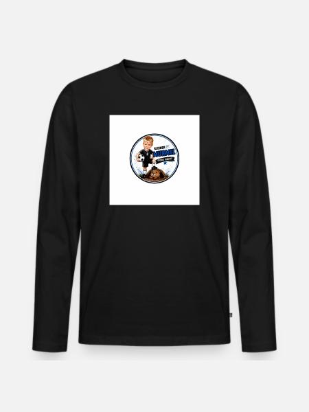 Kleiner Murmel Große Träume - Männer Premium Bio Langarmshirt - Schwarz