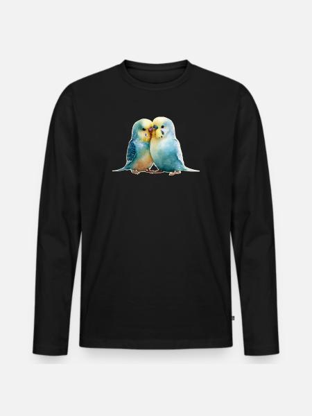 Budgies - T-shirt manches longues Premium bio Homme - noir