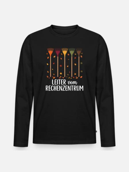 Rechenzentrum Gärtner Garten Gartenarbeit - Männer Premium Bio Langarmshirt - Schwarz