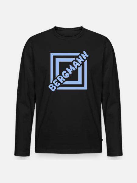 miner - Men's Premium Organic Long Sleeve Shirt - black