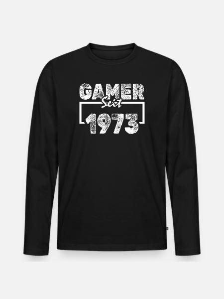 Gamer 1973 - Men's Premium Organic Long Sleeve Shirt - black