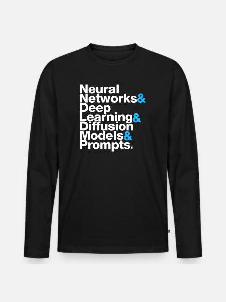I&A - Männer Premium Bio Langarmshirt - Schwarz