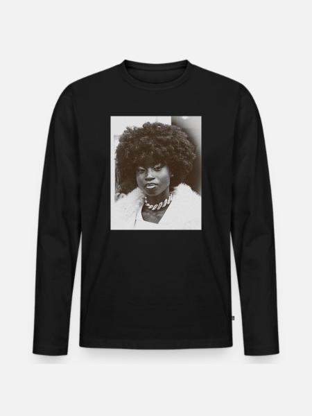 Next to you - Men's Premium Organic Long Sleeve Shirt - black