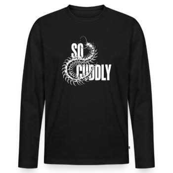 Motif de Scolopender - T-shirt manches longues Premium bio Homme - noir - Devant - Nico (187cm)