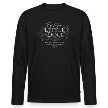 SmallDoll DarkRomance - T-shirt manches longues Premium bio Homme - noir - Devant - Nico (187cm)