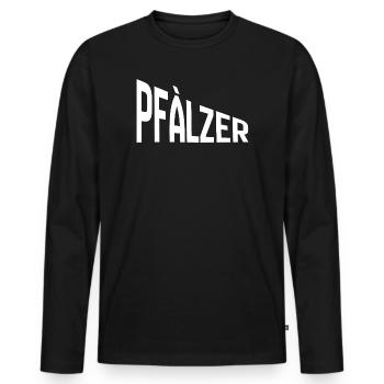 Palatinate - Men's Premium Organic Long Sleeve Shirt - black - Front - Nico (187cm)