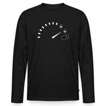 Mitternachts-Chrono-Bestattungsinstitut - Männer Premium Bio Langarmshirt - Schwarz - Vorne - Nico (187cm)