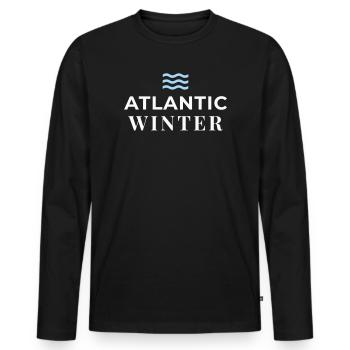 ATLANTEA - Atlantic Winter Edition - T-shirt manches longues Premium bio Homme - noir - Devant - Nico (187cm)
