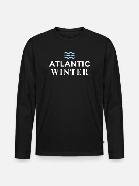 ATLANTEA - Atlantic Winter Edition - Men's Premium Organic Long Sleeve Shirt - black