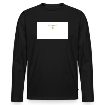 Backe die Welt einen besseren Cupcake - Männer Premium Bio Langarmshirt - Schwarz - Vorne - Nico (187cm)