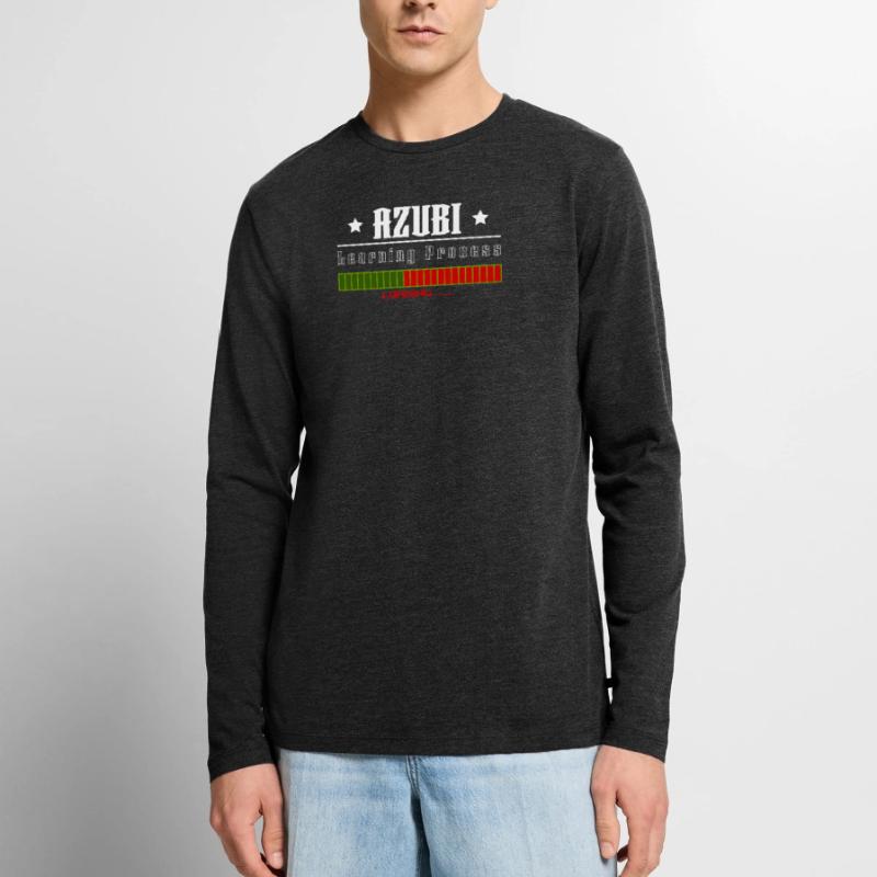 AZUBI learning process loading tshirt Männer Premium Bio Langarmshirt