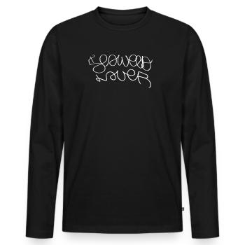 Geschenkidee für Algenliebhaber - Männer Premium Bio Langarmshirt - Schwarz - Vorne - Nico (187cm)