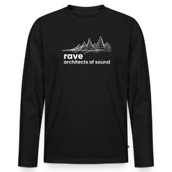 Rave Architects of Sound - Men's Premium Organic Long Sleeve Shirt - black - Front - Nico (187cm)