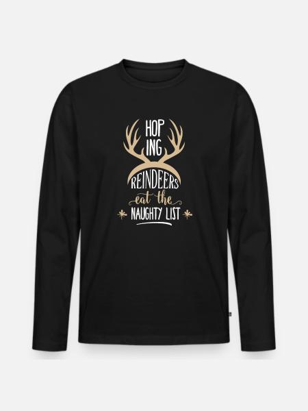 Joyeux Noël Noël Noël - T-shirt manches longues Premium bio Homme - noir