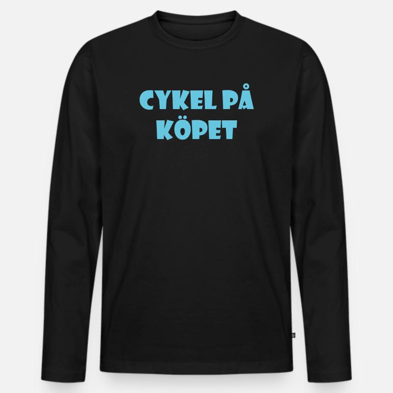 Talking Duva – Göteborg-Humor - Männer Premium Bio Langarmshirt - Schwarz