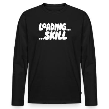 Ladebildschirm Skill-Ästhetik - Männer Premium Bio Langarmshirt - Schwarz - Vorne - Nico (187cm)