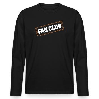 Fan Club - Men's Premium Organic Long Sleeve Shirt - black - Front - Nico (187cm)