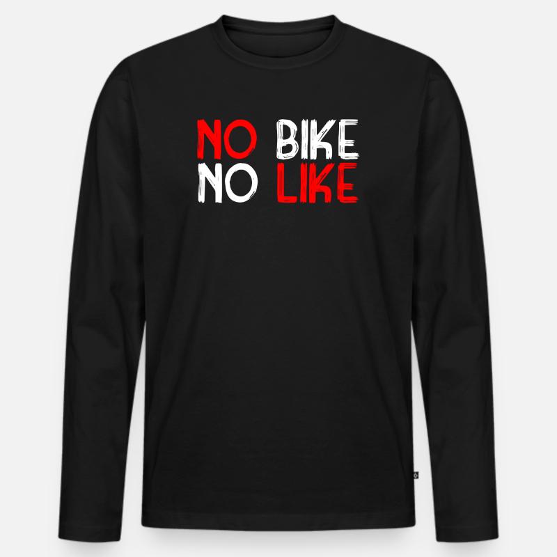 Biking - Männer Premium Bio Langarmshirt - Schwarz