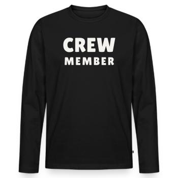 Membres d’équipe autour du groupe d’événements du personnel d’équipe moderne - T-shirt manches longues Premium bio Homme - noir - Devant - Nico (187cm)
