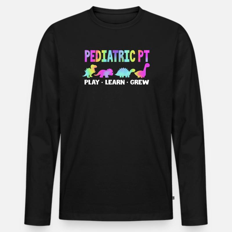 Physio Physiotherapie Physiotherapeut - Männer Premium Bio Langarmshirt - Schwarz