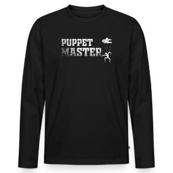 Puppet Master Marionette - Männer Premium Bio Langarmshirt - Schwarz - Vorne - Nico (187cm)