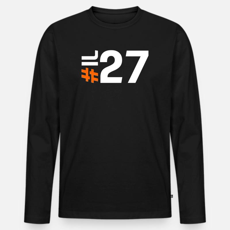 IL27-KARTON - Männer Premium Bio Langarmshirt - Schwarz