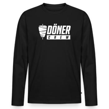 L’équipe Döner - T-shirt manches longues Premium bio Homme - noir - Devant - Nico (187cm)