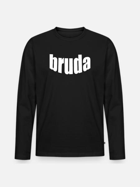 Bruda - T-shirt manches longues Premium bio Homme - noir