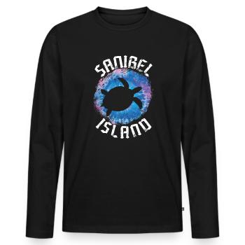 Florida Summer Vacation – Travel on Sanibel Island - Men's Premium Organic Long Sleeve Shirt - black - Front - Nico (187cm)